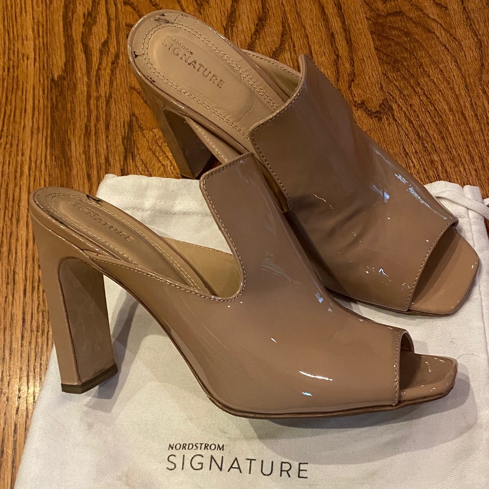 Patent Heeled Sandals